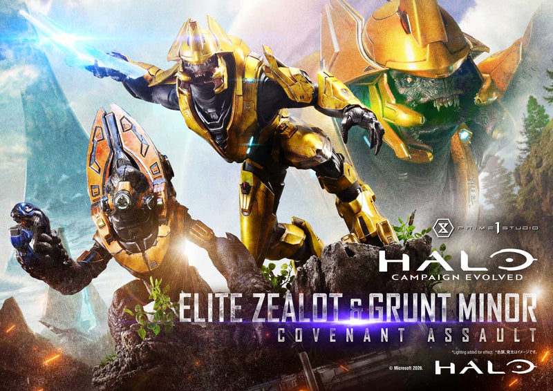 Prime 1 Studio Ultimate Premium Masterline Halo: Campaign Evolved Elite Zealot & Grunt Minor: Covenant