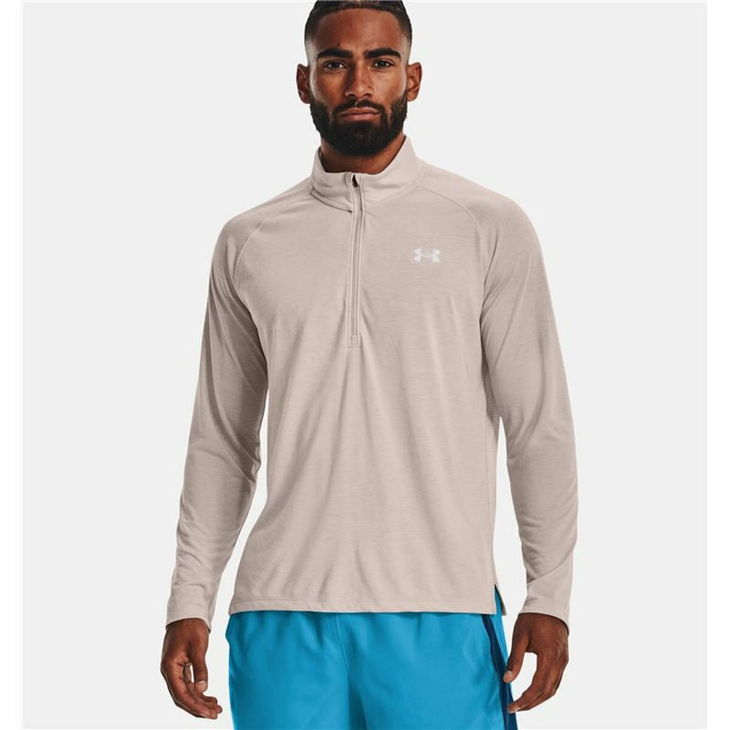 Langærmet T-shirt til Mænd Under Armour Streaker Run Beige
