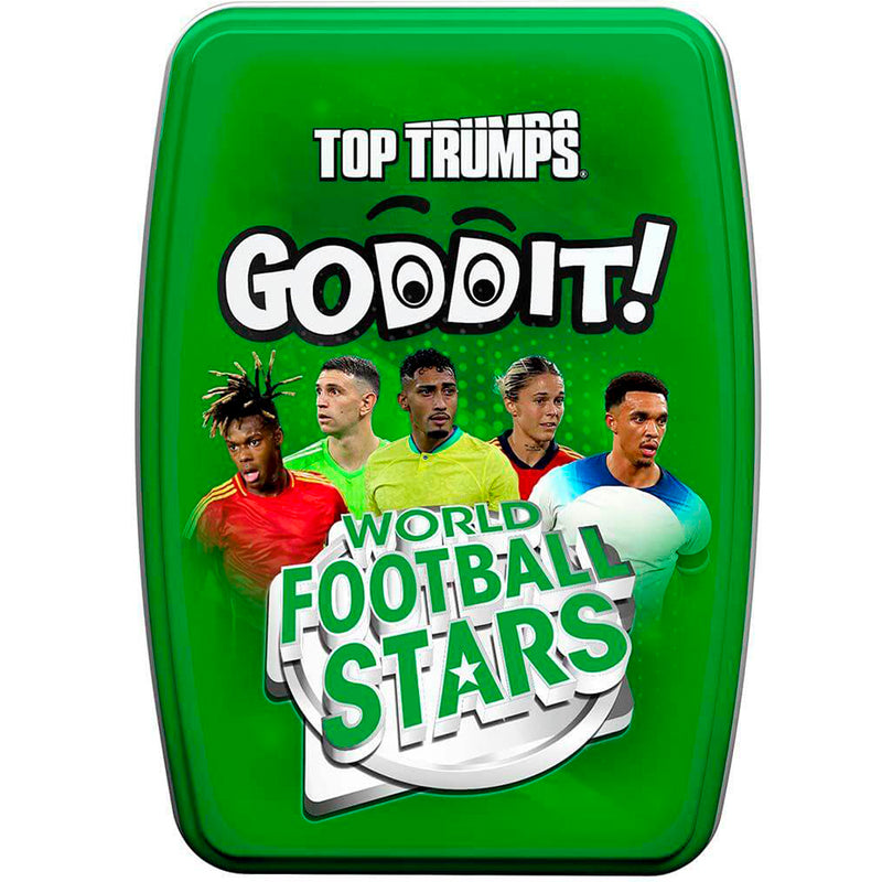 Winning Moves - Goddit! World Football Stars Top Trumps kortspil (flersproget)