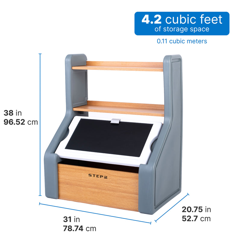 Step2 Harmony Toy Storage Box Legetøjskasse - Grå
