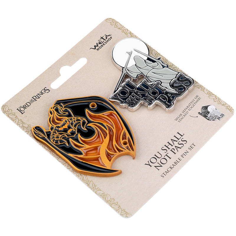 Weta Workshop The Lord Of The Rings - pin-sæt - You Shall Not Pass, 2 stk.