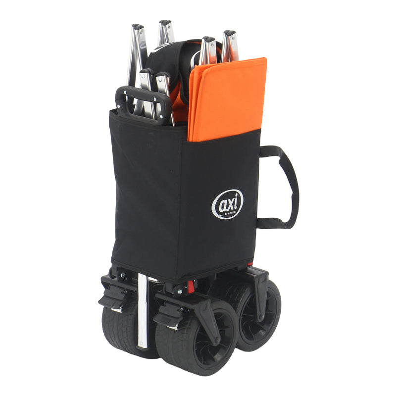 AXI SB151 sammenklappelig Strandvogn Aluminium - Sort/orange