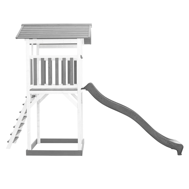 AXI Beach Tower Legetårn Grå/Hvid - Grå Rutsjebane