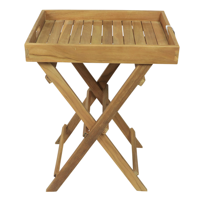 AXI Inda Teak Sidebord sammenklappeligt med aftagelig bakke