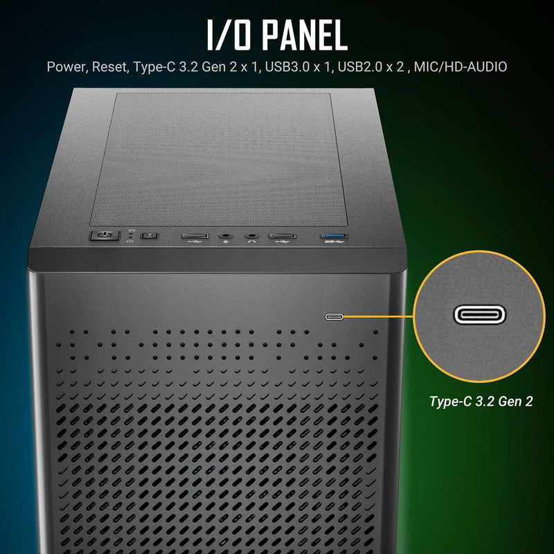 ATX Semi-tårn kasse Antec NX500M Sort (Refurbished A)