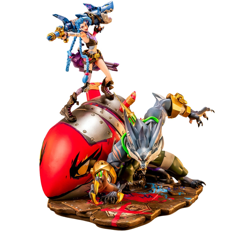 PureArts 2XKO: Jinx & Warwick diorama i skala 1/10