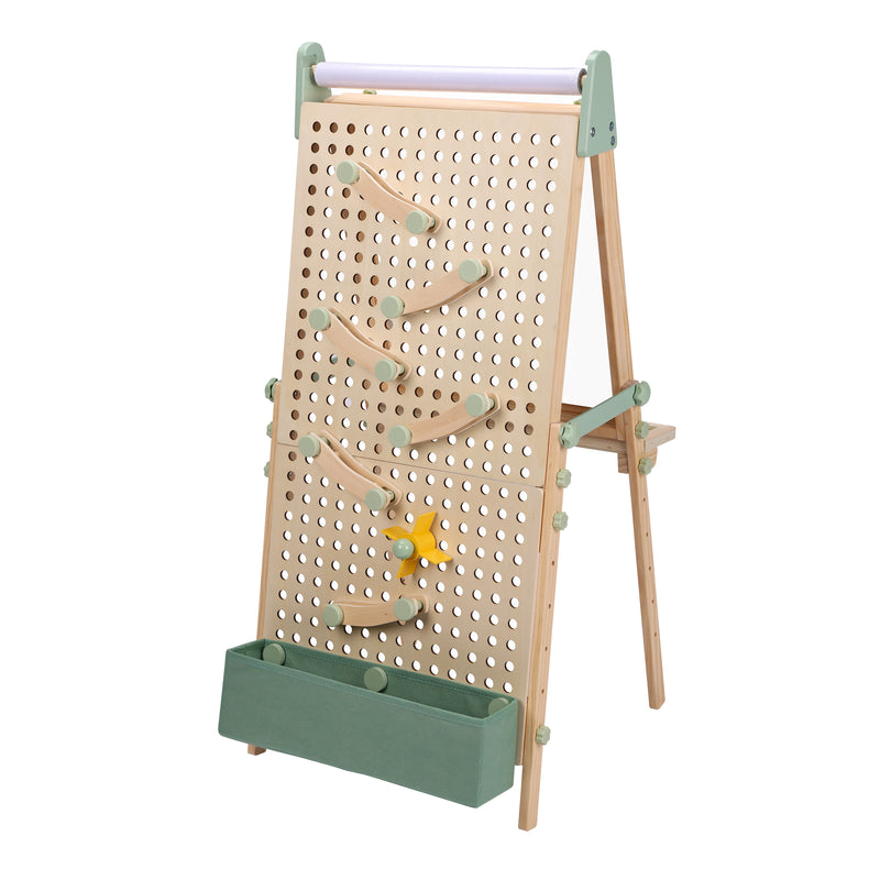 Sunny Mika Activity Easel med Pegboard – Natur Brun