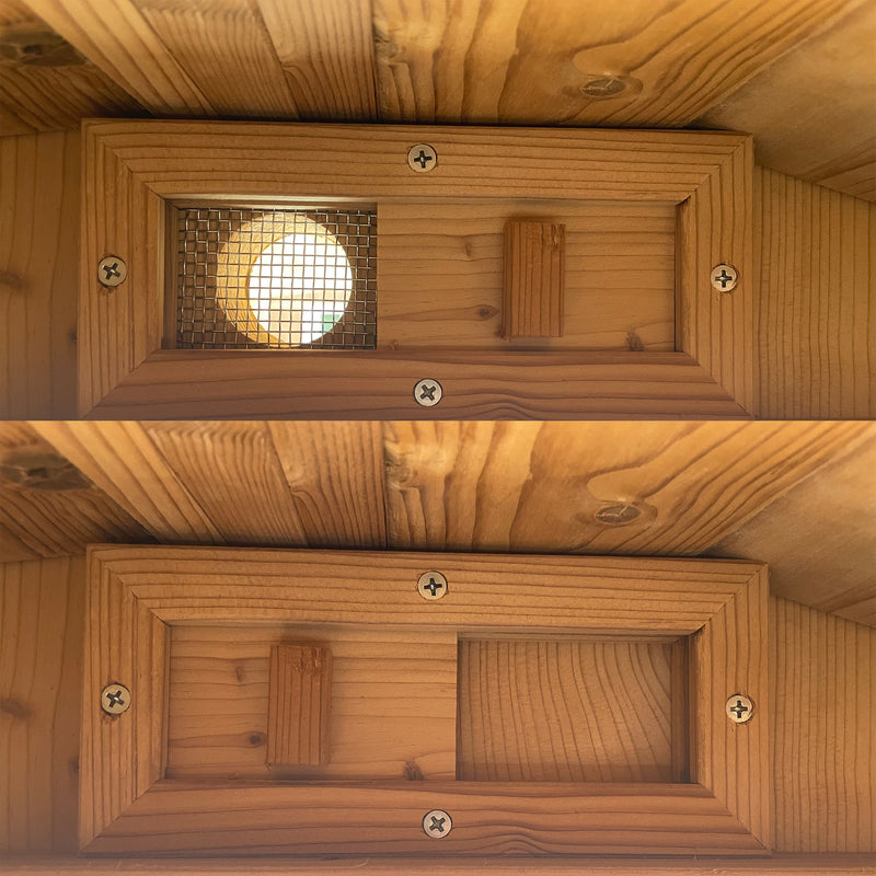 AXI Kubus Udendørs Sauna Thermowood 2-4 Personer - ekskl. Saunaovn