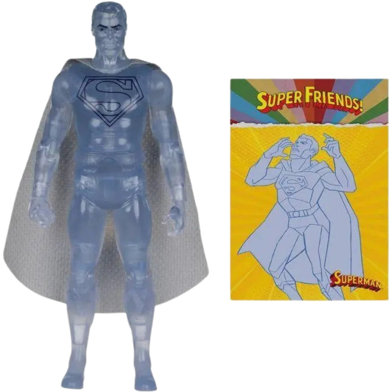 DC RETRO 6 tommer WV16 - SUPER FRIENDS - SUPERMAN CRYSTALIZED (CHASE)