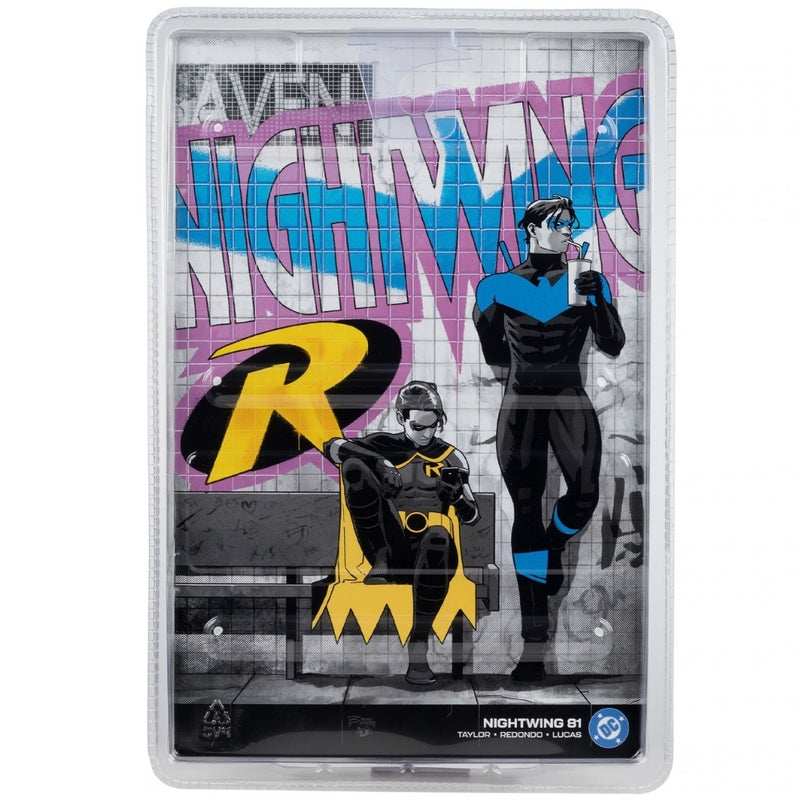 DC Direct Robin Tim Drake (Nightwing #81) 7 tommer actionfigur med tegneserie McFarlane Toys (Red Platinum Edition)