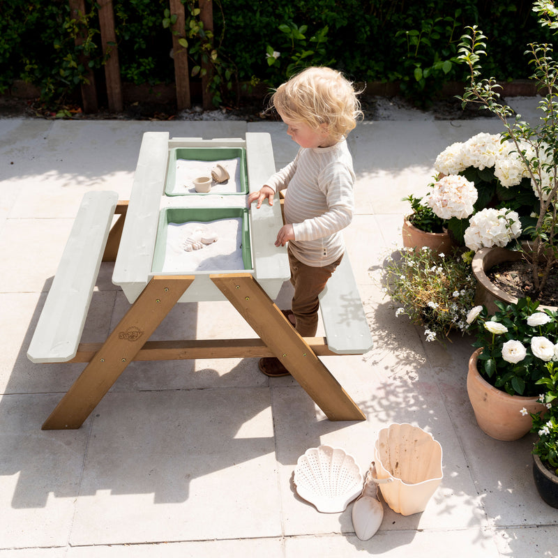 Sunny Dave Sand- og Vand Picnicbord - Beige