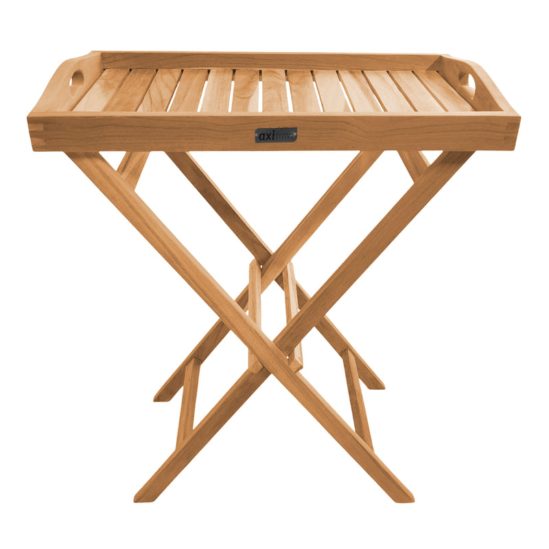 AXI Lora Teak Sidebord sammenklappeligt med aftagelig bakke