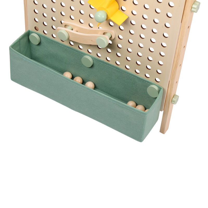 Sunny Mika Activity Easel med Pegboard – Natur Brun