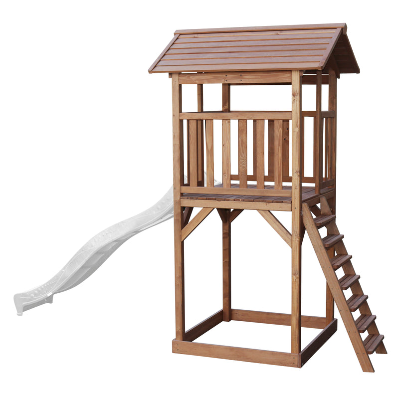 AXI Beach Tower Legetårn Brun - Hvid Rutsjebane