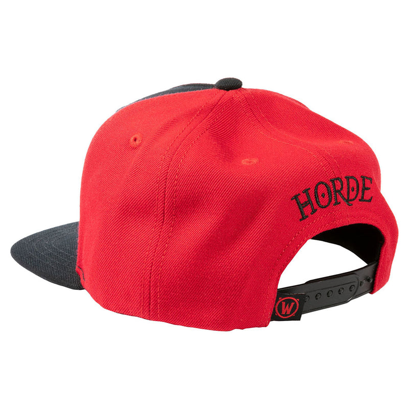 Jinx World of Warcraft - Horde snapback-kasket med læderemblem