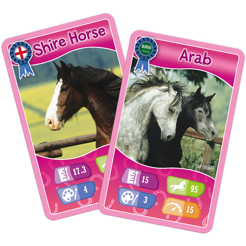 Winning Moves Top Trumps - Horses & Unicorn kortspil i standardæske (flersproget)