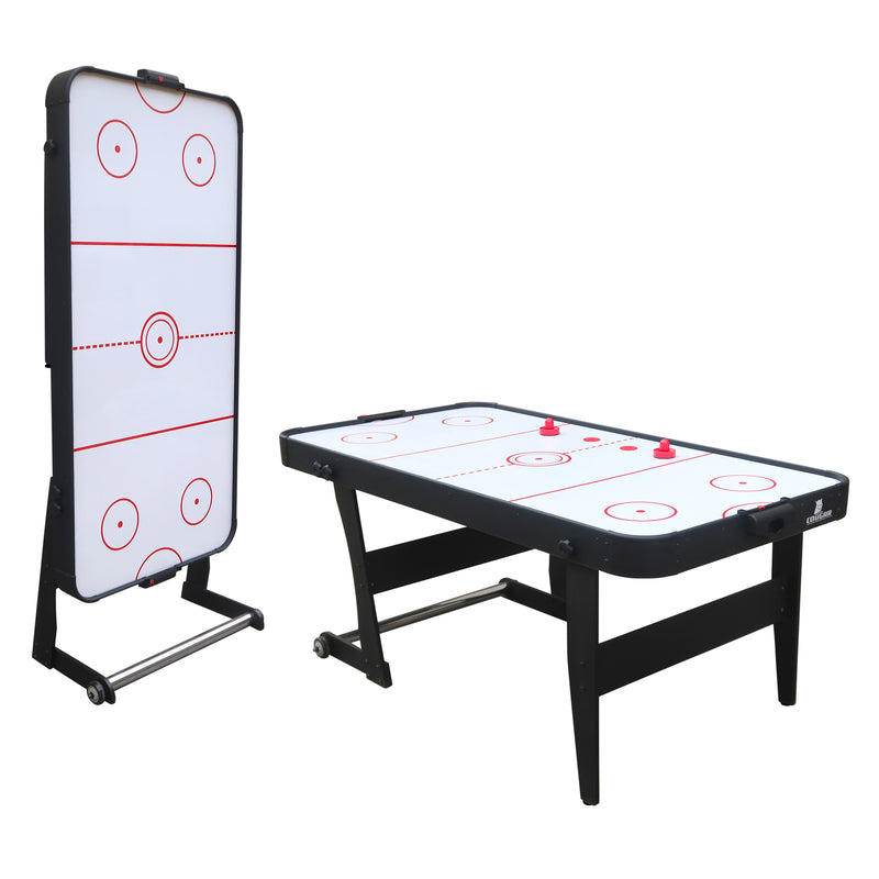 Cougar Icing XL sammenklappeligt Airhockeybord - Sort