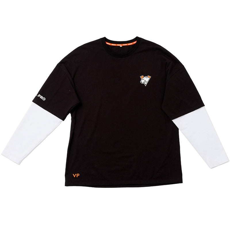 Virtus.pro basic collection langærmet trøje, hvid