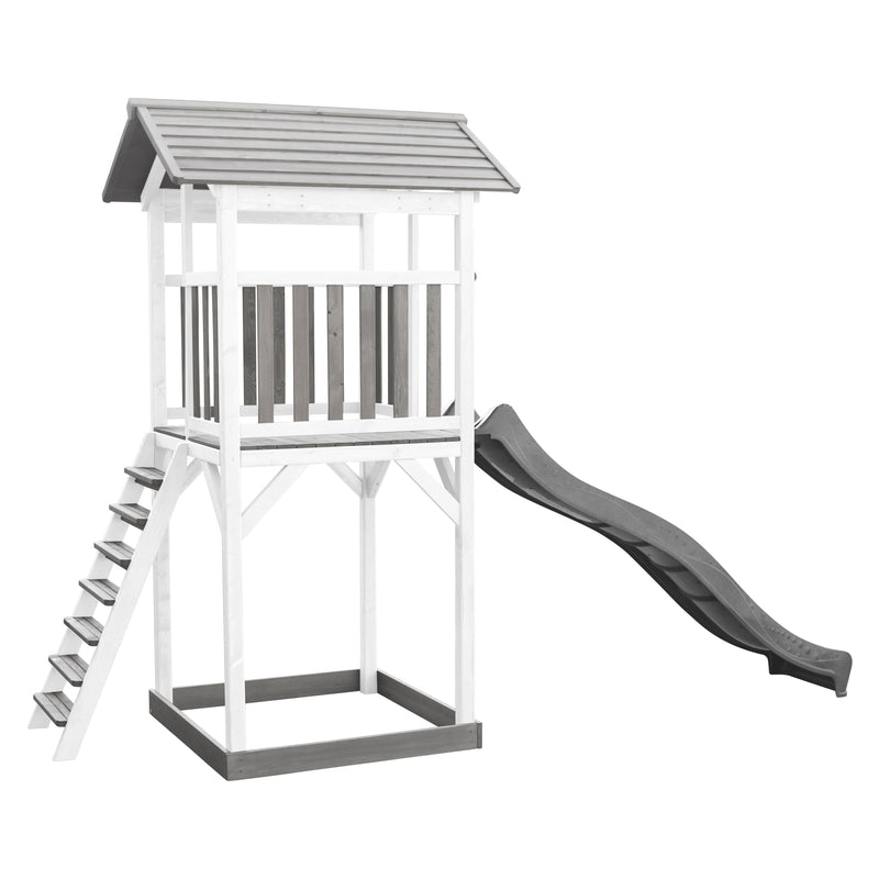 AXI Beach Tower Legetårn Grå/Hvid - Grå Rutsjebane