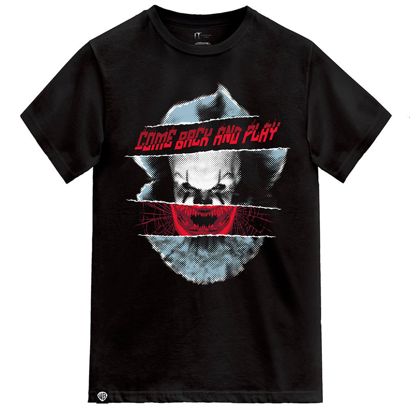 IT T-shirt - Pennywise Come Back and Play, sort