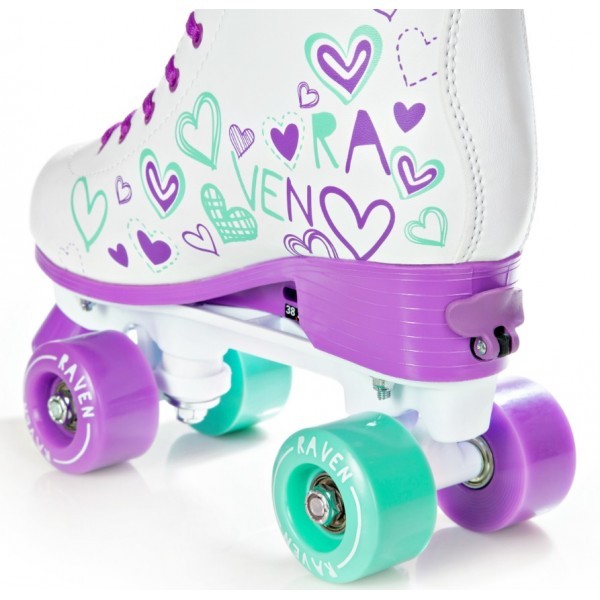 Raven Trista Side By side rulleskøjte - violet/mint