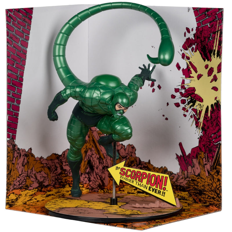 Marvel Scorpion samlerfigur i skala 1:10 (Metallic) (Amazing Spider-Man #318) Gold Label McFarlane Toys