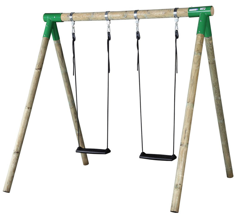Gyngestativ Basic i træ (Hörby Bruk) - 2 gynger