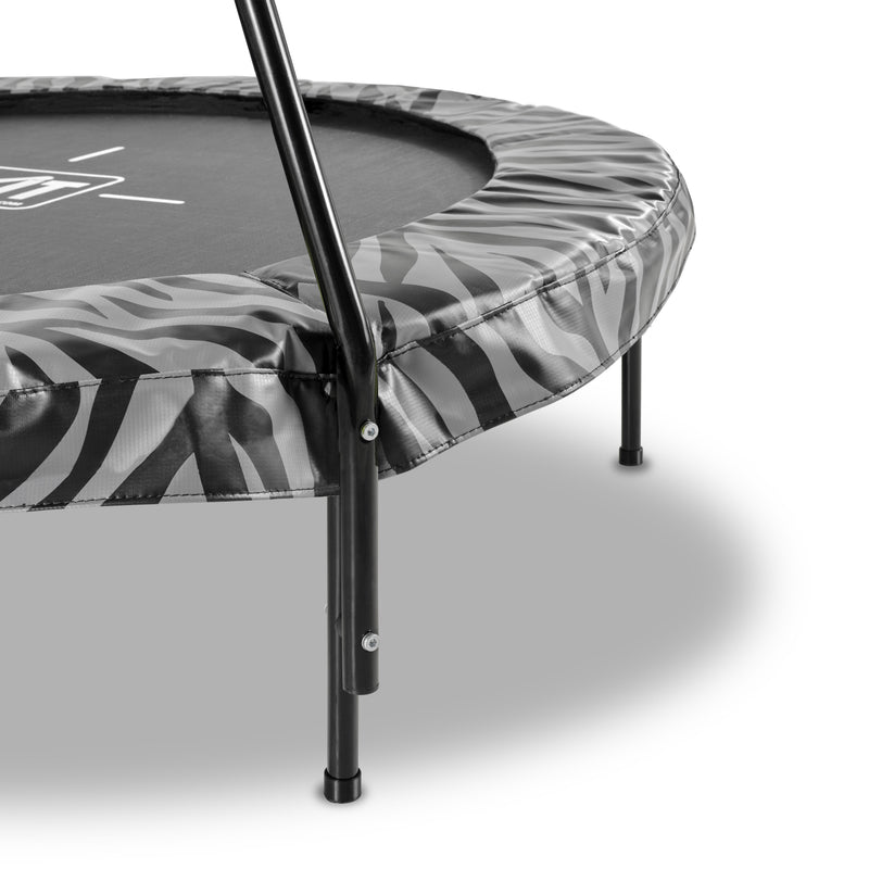 EXIT Tiggy Junior trampolin med barre ø 140 cm (sort/grå)