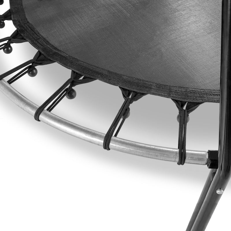 EXIT Tiggy Junior trampolin med barre ø 140 cm (sort/grå)