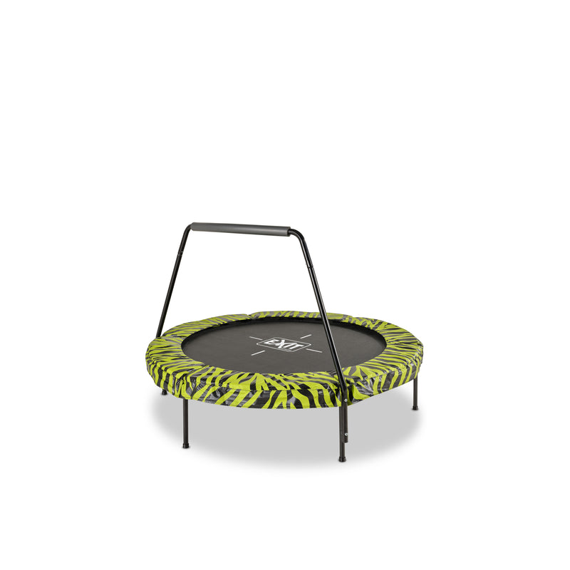 EXIT Tiggy Junior trampolin med barre ø 140 cm (sort/grøn)