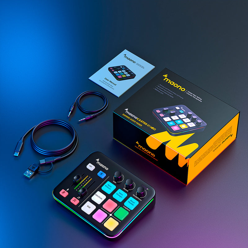 MAONO Maonocaster G1 NEO lydmixer til gamestreamere