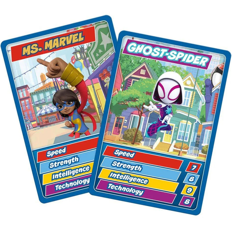 Spidey and His Amazing Friends Top Trumps Junior kortspil (engelsk)