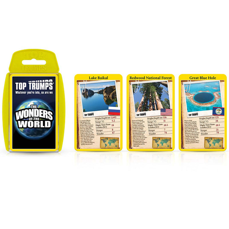 Winning Moves Wonders of the World - Top Trumps brætspil