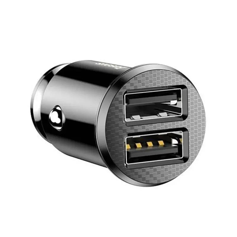 Baseus Grain billader, 2x USB, 5 V 3,1 A (sort)