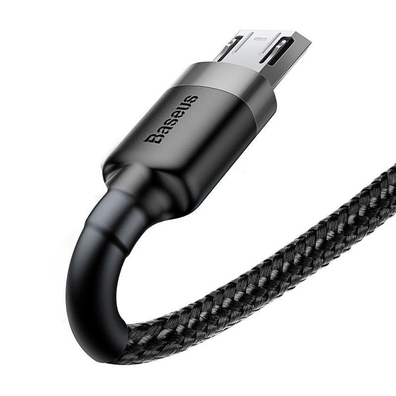 Baseus Cafule Micro USB-kabel 2.4A 1m (grå + sort)
