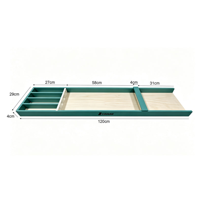 Cougar Mini Shuffleboard 120 cm Brun/Grøn