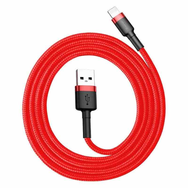 Baseus Cafule USB Lightning-kabel 2,4A 0,5m (rød)