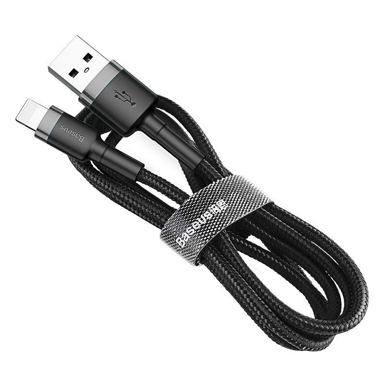 Baseus Cafule USB Lightning-kabel 1,5A 2m (grå + sort)