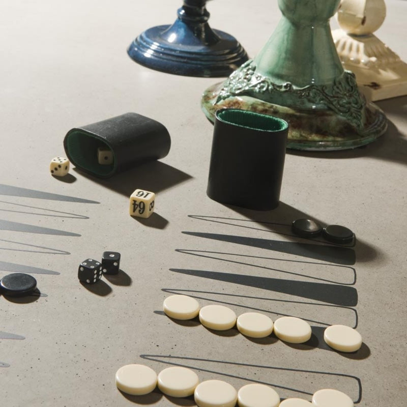 Backgammon m. spillebrikker - STICKERS DELUXE