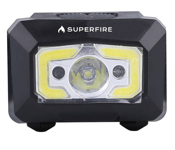 Superfire X30 pandelampe, 340 lm, USB, 5 tilstande, 130 m