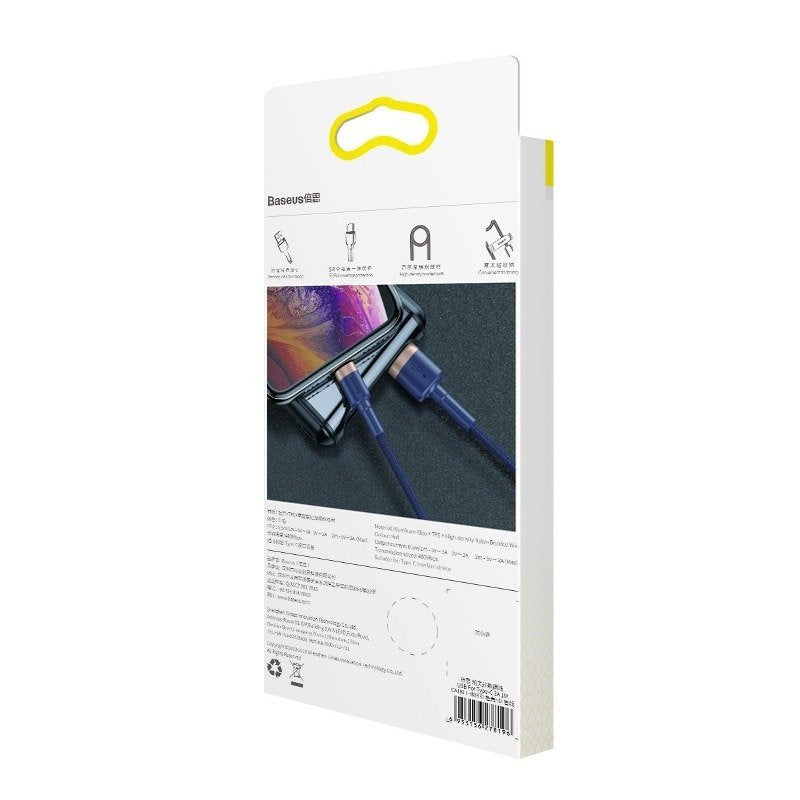 Baseus Cafule Lightning-kabel 1.5A 2m (guld + mørkeblå)