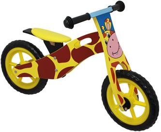 Løbecykel af træ - Giraf