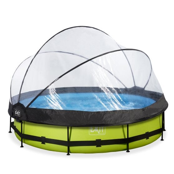 Lime Ø360x76cm. pool med dome - EXIT