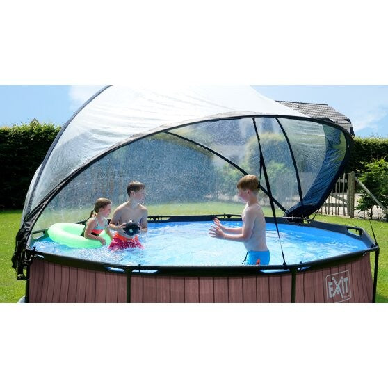 Lime Ø360x76cm. pool med dome - EXIT