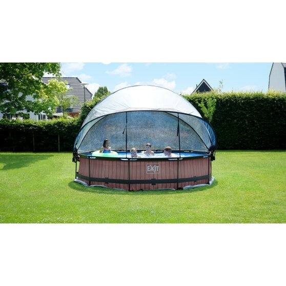 Lime Ø360x76cm. pool med dome - EXIT
