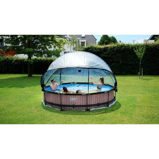 Lime Ø360x76cm. pool med dome - EXIT