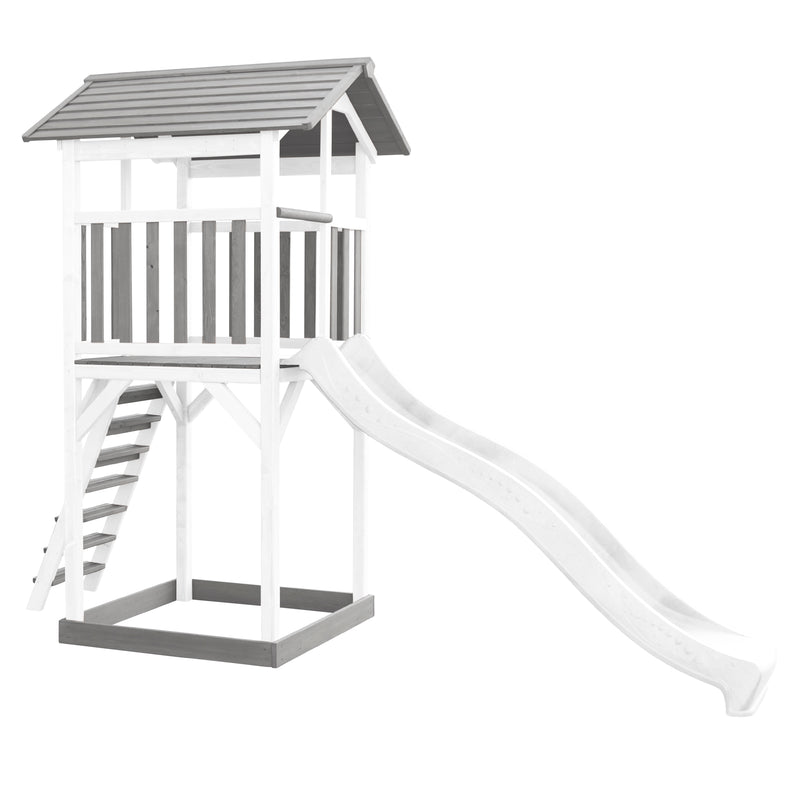 AXI Beach Tower Legetårn Grå/Hvid - Hvid Rutsjebane