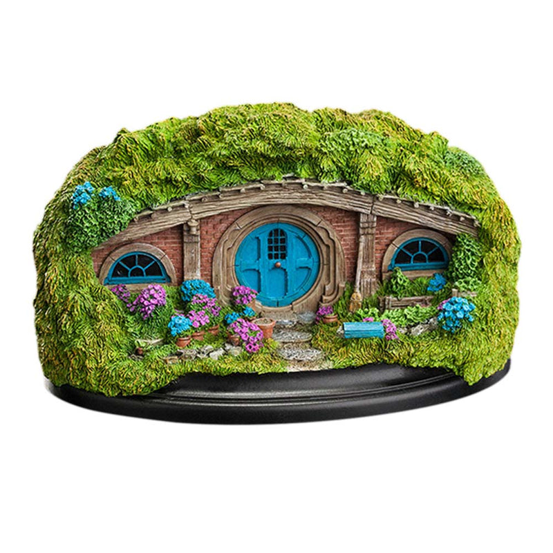 Weta Workshop The Hobbit - Hole 36 Bagshot Row med blå dør, miljøstatue