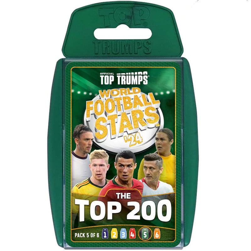 World Football Stars Top 200 - pakke 5 Top Trumps kortspil