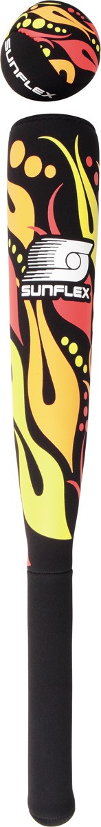 Baseball bat m/bold, blødt - Sunflex Sport